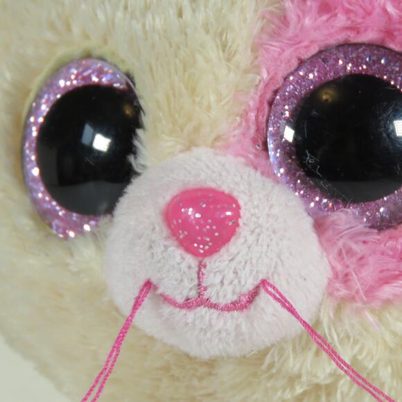 Ty Annabelle Beanie Boo Cat Plush Pink Glitter Eyes RARE Exclusive - Picture 11 of 16